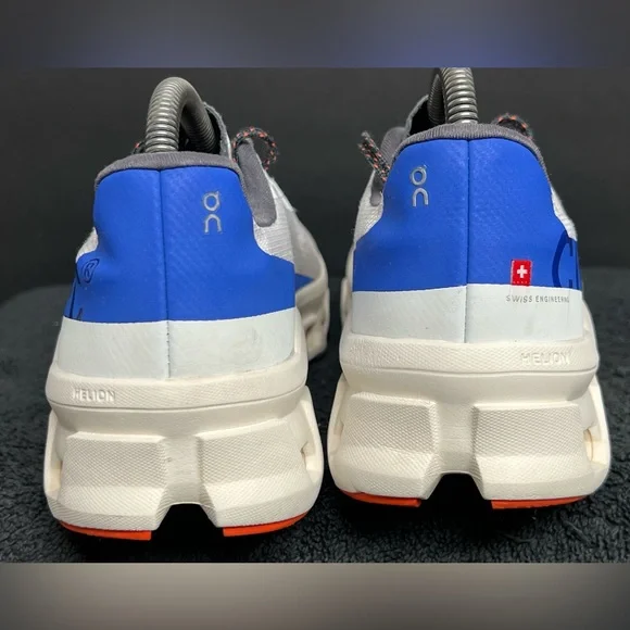 On Mens Cloudmonster 61.98653 Frost Cobalt Blue Running Shoes Sneakers Size 7.5 - Picture 7 of 11